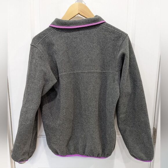 Women’s Patagonia Synchilla Snap-T fleece pullover gray Purple size small - Picture 3 of 6